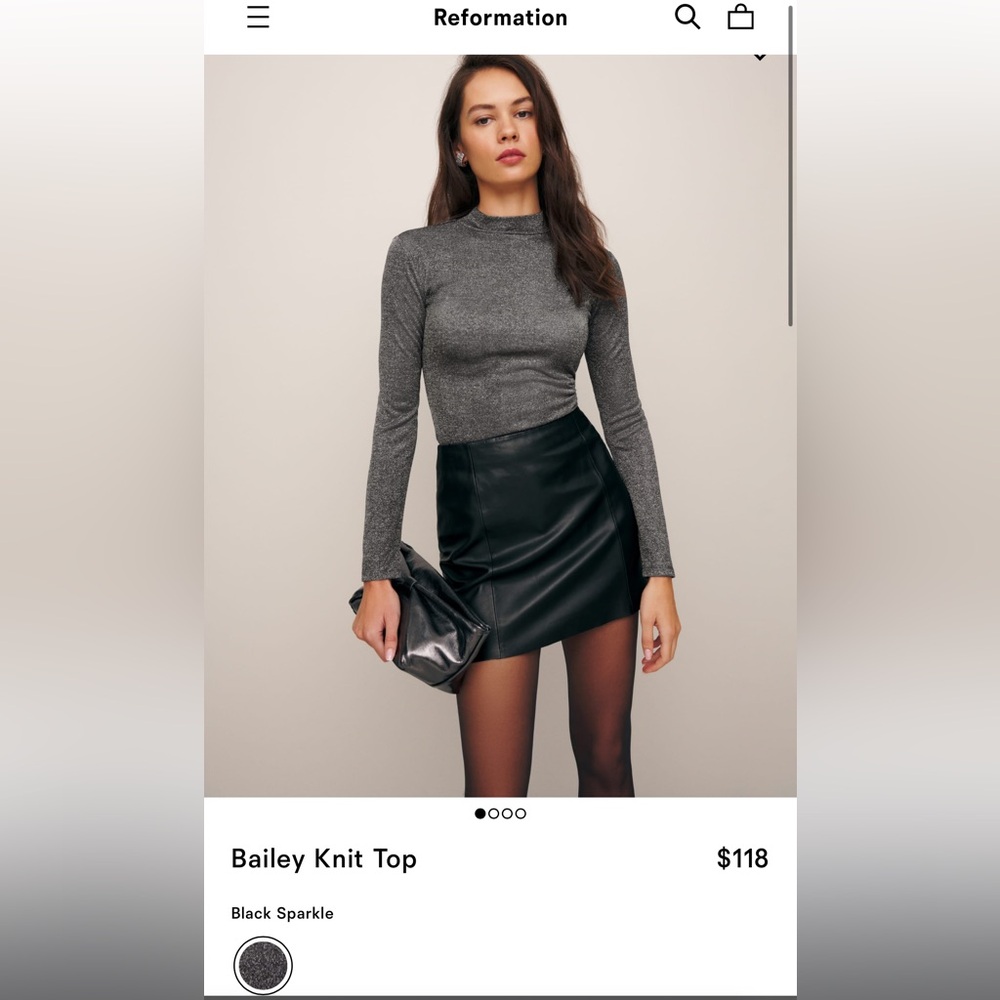 Reformation Bailey Knit top, size S